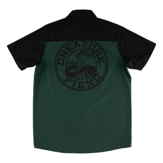 Creature Skateboards Shirt Strikefast Mechanic Top Black/Dark Green