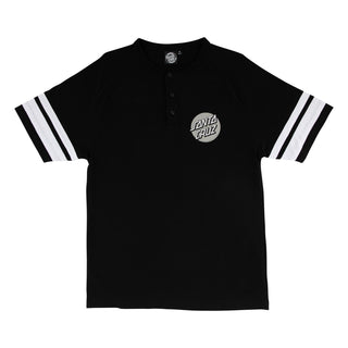 Santa Cruz Skateboards Shirt Cruz Bond Henly Top Black/White