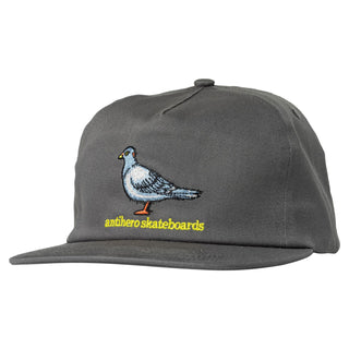 Anti Hero Skateboards Hat Lil Pigeon Snapback Charcoal/Yellow