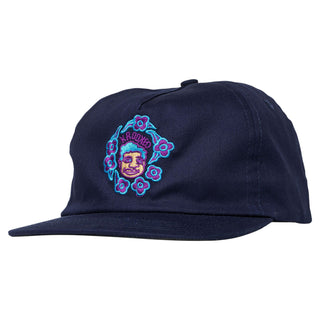 Krooked Skateboards Hat Sweatpants Redux Snapback Navy
