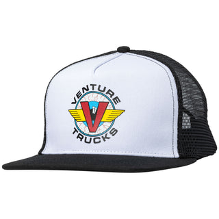 Venture Trucks Hat Bloodshot Snapback Black/White