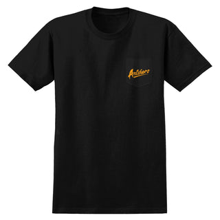 Anti Hero Skateboards Shirt Refrescos Black/Yellow