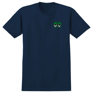 Krooked Skateboards Shirt Strait Eyes True Navy/Green