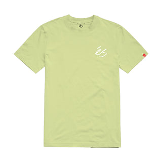 Es Shirt Script Overdye Light Green Mens
