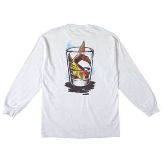 Anti Hero Skateboards Longsleeve Shirt Fish Bowl Pocket White