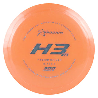 Prodigy Disc Golf 500 H3 V2 Hybrid Driver 10/5/-1/1 Peach/Silver 174 grams