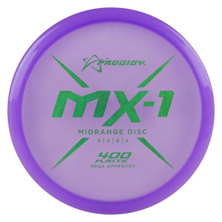 Prodigy Disc Golf 400 MX-1 Midrange Disc 5/2/0/4 Purple/Green Shimmer 176 grams