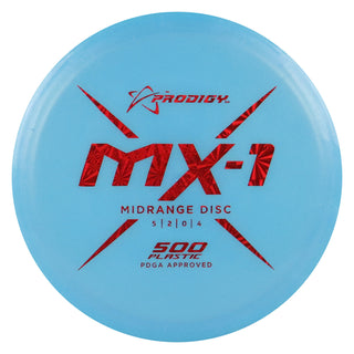 Prodigy Disc Golf 500 MX-1 Midrange Disc 5/2/0/4 Blue/Red Holo 176 grams