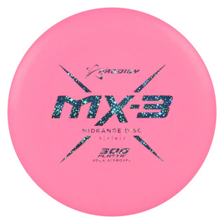 Prodigy Disc Golf 300 MX-3 Midrange 5/4/0/2 Hot Pink/Blue Stars 180 grams