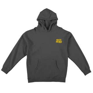 Anti Hero Pullover Hoody Lil Black Hero Charcoal