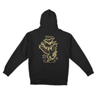 Anti Hero Skateboards Hoody Carnales Reposado Pullover Black/Pale Yellow