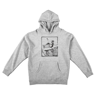 Anti Hero Skateboards Hoody Phelps Lance Mountain Pullover Grey Heather/Black