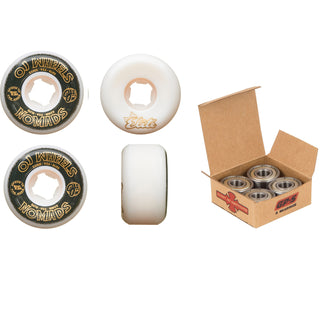 OJ Skateboard Wheels and Independent Bearings Combo 53mm Nomads 95A