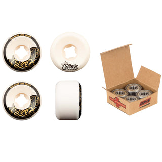 OJ Skateboard Wheels and Independent Bearings Combo 56mm Elite Hardline 99A