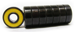 Skateboard Bearings Abec 7 Black/Yellow