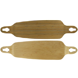 Longboard Moose Drop Down/Through Deck 9.75" x 39.75" Zebra Bamboo