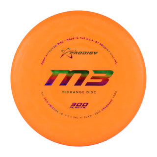 Prodigy Disc Golf 300 M3 Midrange 5/5/-1/2 Orange/Rainbow 177 grams