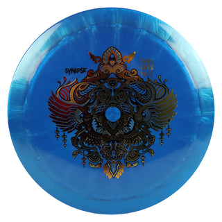 Thought Space Disc Golf Ethereal Synapse Distance Driver 12/5/0/3 Sapphire/Red Gold 175 grams