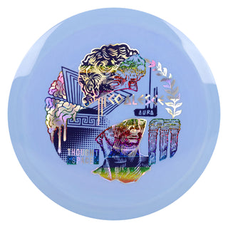 Thought Space Disc Golf Aura Coalesce Fairway Driver 9/5/0/3 Light Blue/Rainbow Stars Holo 174 grams