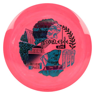 Thought Space Disc Golf Aura Coalesce Fairway Driver 9/5/0/3 Red/Teal Purple Metallic 168 grams