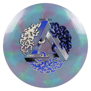 Thought Space Disc Golf Nebula Ethereal Synapse Distance Driver 12/5/0/3 Teal Pink/Navy Holo 175 grams