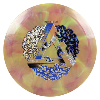 Thought Space Disc Golf Nebula Ethereal Synapse Distance Driver 12/5/0/3 Orange Red/Navy Holo 175 grams