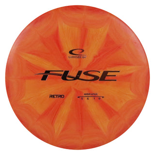Latitude 64 Disc Golf Retro Burst Fuse Midrange 5/6/-1/0 Orange/Gold 177 grams