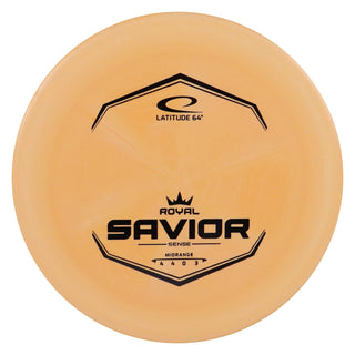 Latitude 64 Disc Golf Royal Sense Savior Midrange 4/4/0/3 Orange/Black 175 grams