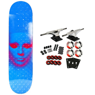 Opera Skateboard Complete Face Holographic Blue 8.25" x 32"