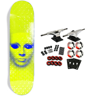 Opera Skateboard Complete Face Holographic Yellow 8.5" x 32"
