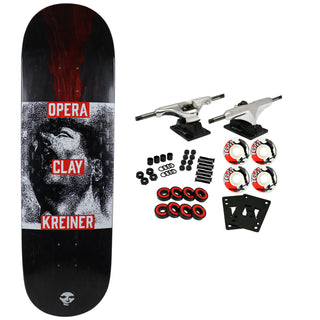 Opera Rider Stock Skateboard Complete Clay Kriener Agony Assorted 8.75" x 32"