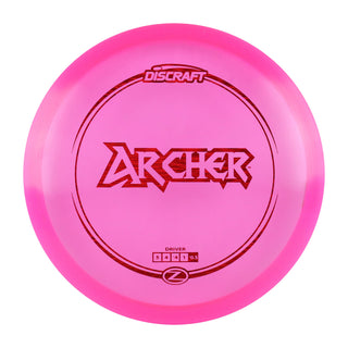 Discraft Disc Golf Z Line Archer Midrange Disc 5/4/-4/1 Pink/Red Lines 173-174g