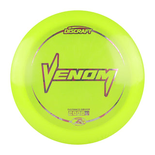 Discraft Disc Golf Z Lite Venom Distance Driver 13/5/0/3 Yellow/Silver Rose 151-159g