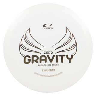 Latitude 64 Disc Golf Zero Gravity Explorer Fairway Driver 7/5/0/2 White/Gold 121 grams