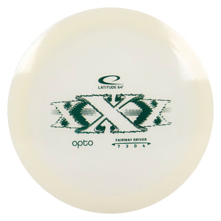 Latitude 64 Disc Golf Opto XXX Fairway Driver 7/3/0/4 White/Green 176 grams