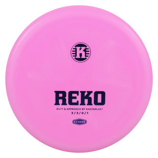 Kastaplast Disc Golf K3 Hard Reko Putter 3/3/0/1 Pink/Indigo 174 grams