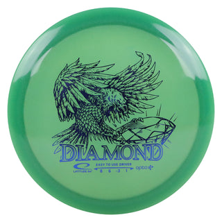 Latitude 64 Disc Golf Opto Air Diamond Fairway Driver 8/6/-3/1 Green/Indigo 146 grams
