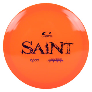 Latitude 64 Disc Golf Opto Saint Fairway Driver 9/7/-1/2 Orange/Purple 174 grams