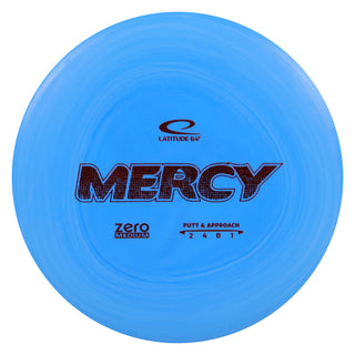 Latitude 64 Disc Golf Zero Medium Mercy Putter 2/4/0/1 Blue/Red 173 grams
