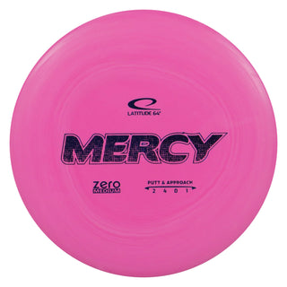 Latitude 64 Disc Golf Zero Medium Mercy Putter 2/4/0/1 Pink/Indigo 173 grams