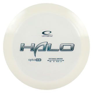 Latitude 64 Disc Golf Opto Ice Halo Distance Driver 13/5/-0.5/3 White/Turquoise 176 grams