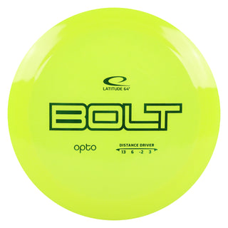 Latitude 64 Disc Golf Opto Bolt Distance Driver 13/6/-2/3 Yellow/Green 173 grams
