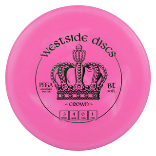 Westside Disc Golf BT Soft Crown Putter 3/4/0/1 Pink/Green 176 grams