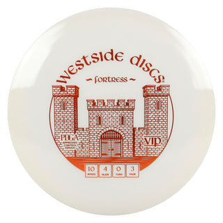Westside Disc Golf VIP Fortress Fairway Driver 10/4/0/3 White/Orange 173 grams