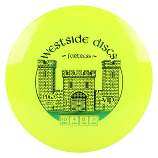 Westside Disc Golf VIP Fortress Fairway Driver 10/4/0/3 Yellow/Green 173 grams