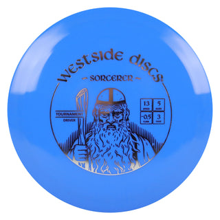 Westside Disc Golf Tournament Sorcerer Distance Driver 13/5/-0.5/3 Blue/Silver 175 grams