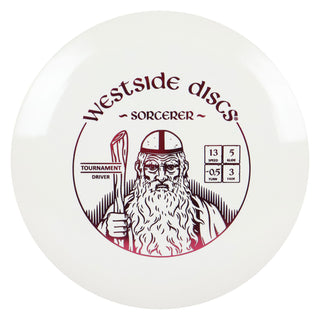 Westside Disc Golf Tournament Sorcerer Distance Driver 13/5/-0.5/3 White/Red 175 grams