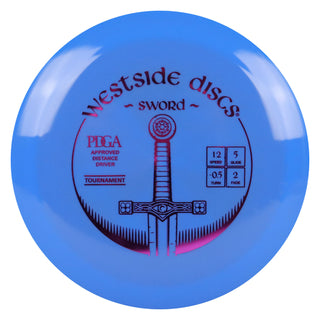 Westside Disc Golf Tournament Sword Distance Driver 12/5/-0.5/2 Blue/Purple 176 grams