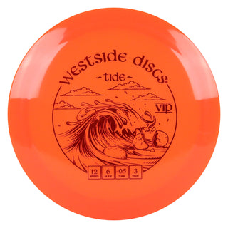 Westside Disc Golf VIP Tide Distance Driver 12/6/-0.5/3 Orange/Red 173 grams