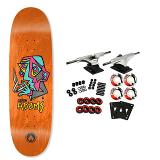 Black Label Skateboard Complete Jason Adams Smoking Section Egg Assorted 9.5" x 32.5"